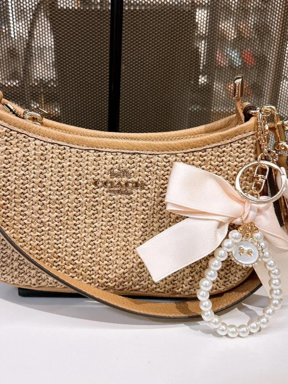 NWT Coach Teri Mini Crossbody Bag CDW66 Toast (Free charm)